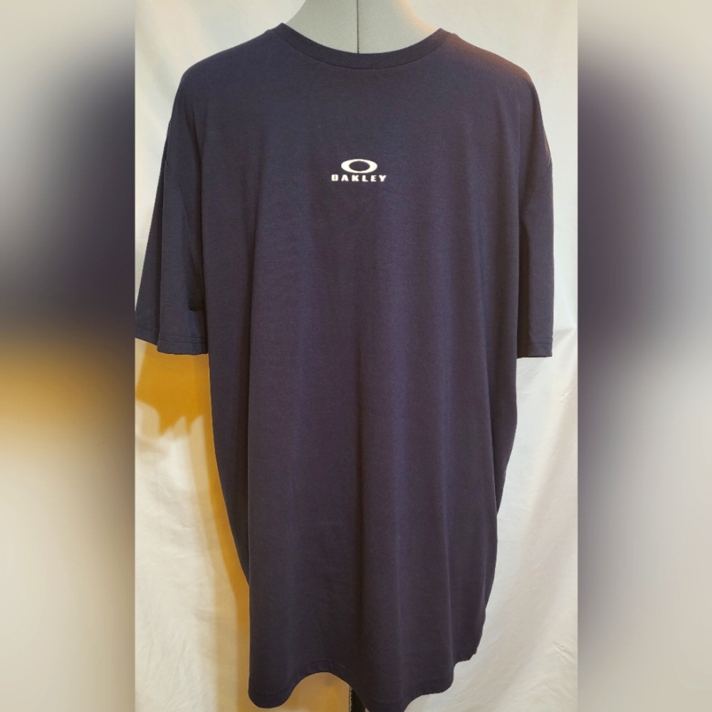 Oakley HYDROLIX Navy Blue Short Sleeve T Shirt Size XL